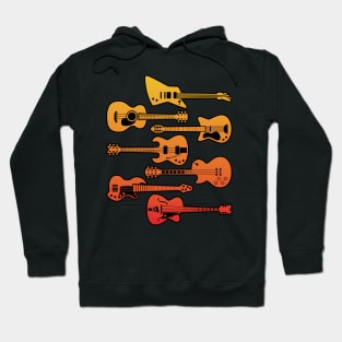 Vintage Guitar Graphic - For Men Women and Music Groups Hoodie
